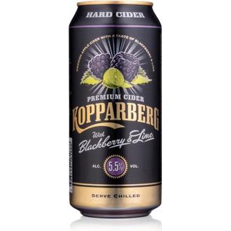 Kopparberg Hard Cider Blackberry & Lime 5,5%, Karhunvatukan & Limen Makuinen Omenasiideri Tölkki 44Cl