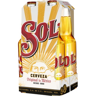 Sol olut 4,5% 0,33l 4-pack