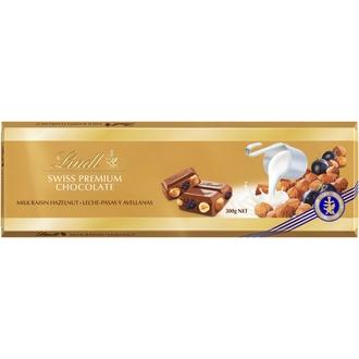 Lindt Gold Rusina-pähkinä maitosuklaalevy 300g