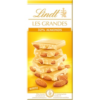 Lindt LesGrandes 150g 32% Manteli valkosuklaa