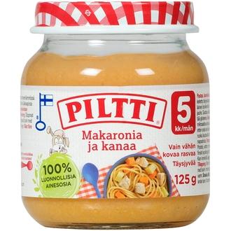 Piltti 125g Makaronia ja kanaa lastenateria 5kk