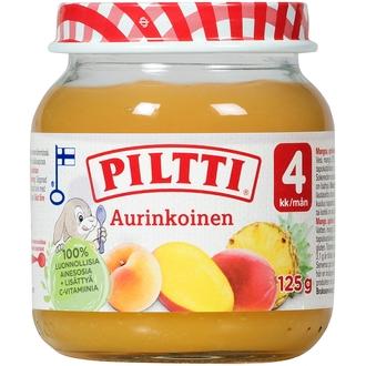 Piltti 125G Aurinkoinen Hedelmäsose 4Kk