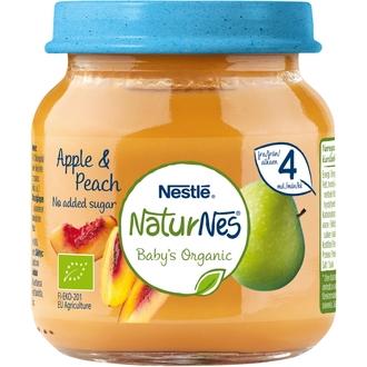 Nestlé Naturnes 125G Luomu Omenaa Ja Persikkaa Hedelmäsose 4Kk