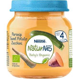 Nestlé Naturnes Luomu 125G Bataattia, Palsternakkaa Ja Kesäkurpitsaa Lastenateria 4Kk