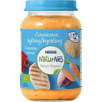 Nestlé Naturnes 190G Luomu Kuskusia Ja Kananlihaa Lastenateria 12 Kk