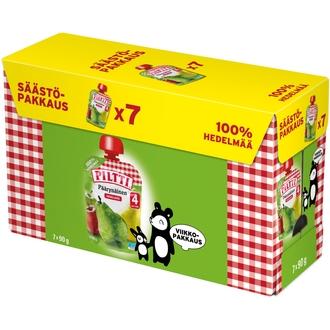 Piltti 7X90g Päärynäinen 100 % Hedelmää Omenaa Ja Päärynää 4Kk Annospussi