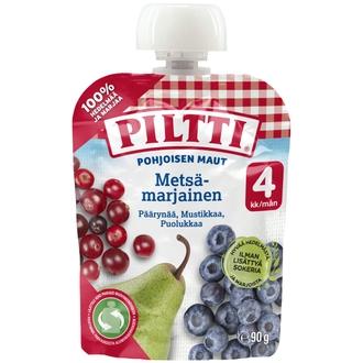 Piltti Pohjoisen Maut 90G Metsämarjainen Marja- Ja Hedelmäsose 4Kk Annospussi