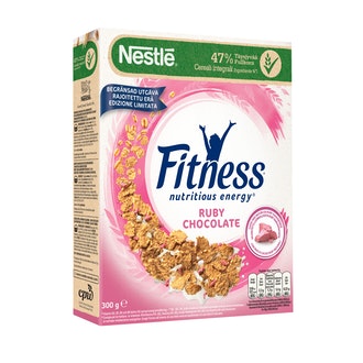 Nestlé Fitness Ruby Chocolate täysjyvämuro 300g Limited Edition