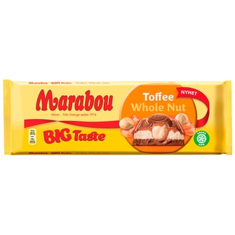Marabou Big Taste Toffee Whole Nut suklaalevy 300g
