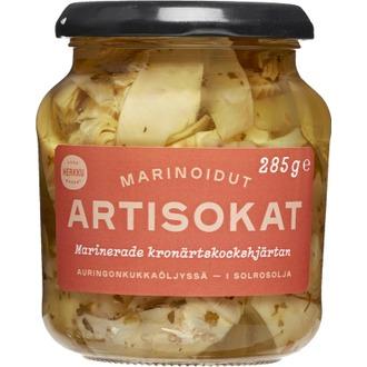 Herkku marinoidut artisokansydämet auringonkukkaöljyssä 285 g