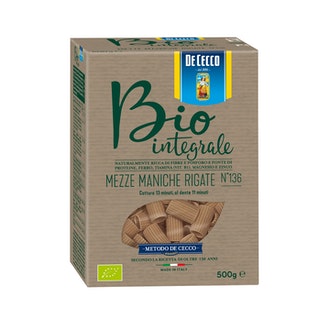 De Cecco Bio Integrale Mezze Maniche Rigate Luomu täysjyväpasta 500g