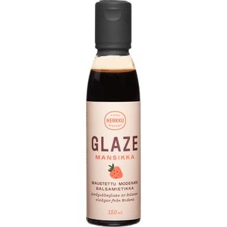 Herkku Glaze Mansikka maustettu Modenan balsamietikka 150 ml