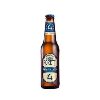 Poretti 4 Lager Olut 5% Lasipullo 0,33L