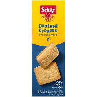 Schär Custard Creams 125G Vaalea Vaniljatäytekeksi Gton