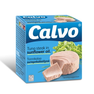 Calvo tonnikalaa auringonkukkaöljyssä 80g/52g