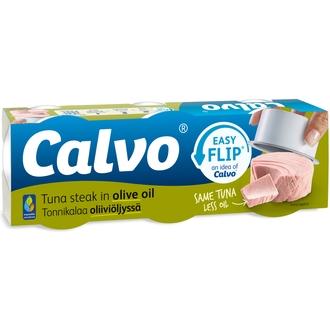 Calvo tonnikala oliiviöljyssä 3x65/52g