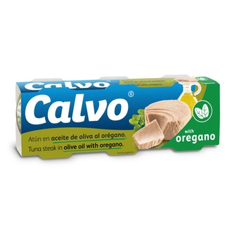 Calvo oliiviöljy & oregano tonnikala 3x80/52g