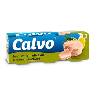 Calvo tonnikala 3x80g/52g oliiviöljyssä