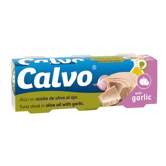 Calvo tonnikalaa oliiviöljyssä valkosipulilla 3 x 80g