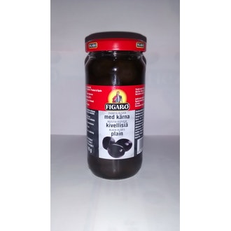 Figaro oliivi 340/200g musta kivellinen