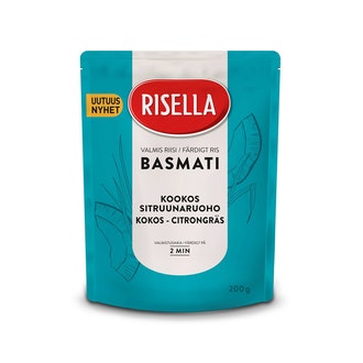 Risella Basmatiriisi kookos-sitruunaruoho 200g valmisriisi