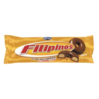 Filipinos 135G Kinuskinmakuinen Keksi Maitosuklaapäällysteellä