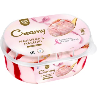 Ingman Creamy 850ml mansikka-marenki laktoositon