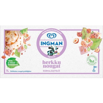 Ingman kermajäätelö 1l/494g nougat