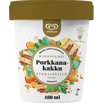 Ingman kermajäätelö 480ml porkkanakakku