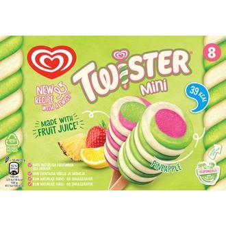Twister  Pineapple Mini Jäätelö Monipakkaus     400ml/312g 8 kpl