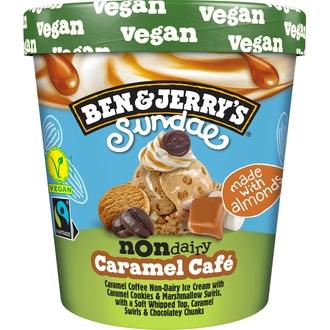 Ben & Jerry\'s Sundae Non-Dairy Vegan Caramel Café Jäätelö 427ml/323g