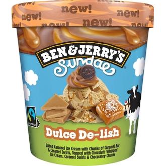 Ben & Jerry\'s Sundae Dulce De-Lish Jäätelö 427ml/350g