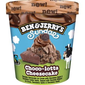 Ben & Jerry\'s Sundae Choco-lotta Cheesecake Jäätelö 427ml/345g
