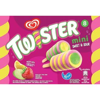 Twister Sweet & Sour Jäätelö Monipakkaus 8kpl 400 ml/348g