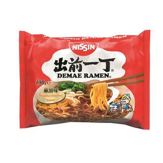 Nissin 100g Demae Ramen aasialaistyylinen pikanuudelikeitto, seesamin makuinen