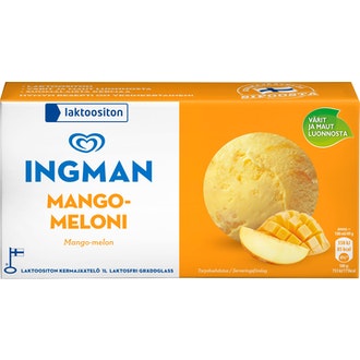 Ingman kermajäätelö 1 l Mango-Meloni laktoositon