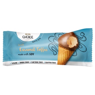 Choice jäätelötuutti 74g toffee maidoton pa