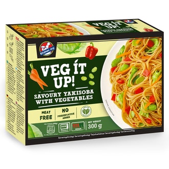 Kitchen Joy savoury yakisoba nuudeleita, vihanneksia ja mausteista kastiketta 300g vege, pakaste